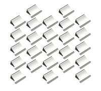 Anneome 100pcs Metal Binder Clips Reusable Handbook Clip Lightweight Portable for Student Stationery and Exam Papers at Home Silver