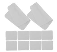 Anneome 100pcs Microfiber Lens Cleaning Cloths Ultra-Soft Double-Sided Light Gray for Eyeglasses Laptop Tablet Camera Screens Smudge Removal