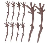 Anneome 100pcs Plastic Antler Branches for DIY Snowman Hands and Christmas Craft Decor Lightweight Smooth Surface Safe Plastic Material Delicate Xmas Tree Accessories for Holiday