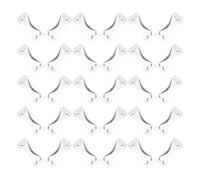 Anneome 100pcs Reusable Metal Clips Bandage Buckles for Wrap Fixing Compact Alloy Fasteners for Outdoor Camping Replacement Buckles for Tensor Bandage