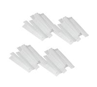 Anneome 100Pcs White PE Plastic Makeup Brush Protective Sleeves Mesh Design Breathable Covers for Makeup Brush Protection and Travel Storage