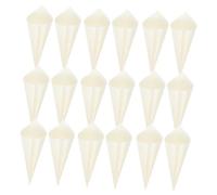 Anneome 100pcs Wooden Dessert Cones Food Holders Disposable Ice Cream Cups Versatile Bowls for Parties and Home Use Eco Friendly Safe Wood Material