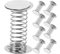 Anneome 10Pcs Adhesive Spring Base for Dashboard Mounts Wobble Doll Replacement Metal Springs Diy Craft Accessories 1.57X0.98X0.98In