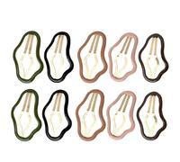 Anneome 10pcs Assorted Colour Alloy Snap Hair Clips and Women, Decorative Cloud-shaped Hair Accessories for Photo Shoots and Other Occasions