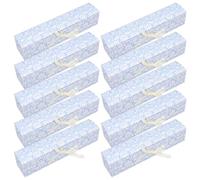 Anneome 10pcs Blue Paper Chocolate Packaging Box with Sturdy Material and Versatile Design, Mini Treat Boxes for Birthday Parties and Party Favors with Elegant Appearance