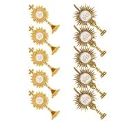 Anneome 10pcs Catholic Monstrance Pin Christian Faith Lapel Pins for First Holy Communion and Eucharistic Minister Use for Boys and