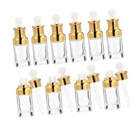 Anneome 10pcs Glass Essential Oil Bottles with Droppers Cosmetic Liquid Containers for DIY Blends Travel-friendly Reagent Bottles for Aromatherapy and Skincare