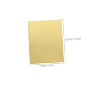 Anneome 10Pcs Gold Metallic Cardstock Sheets Foil Paper for Printing DIY Crafts Easy to Cut and Fold Shimmering Finish for Invitations Scrapbook Greeting Cards Bookmarks and Decorative