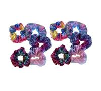 Anneome 10pcs Gradient Color Fabric Scrunchies Bulk Elastic Ponytail Holders for Women Comfortable Hair Bands Multi-color Stylish Hair Accessories