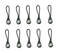 Anneome 10Pcs Luminous Zipper Pulls for Camping Self Luminous Lost Drawstring Tags for Outdoor Activities and Night Use Easy to Attach and Use
