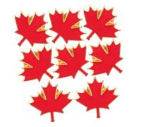 Anneome 10pcs Maple Leaf Brooch Thanksgiving Lapel Pin Vintage Brooches with Autumn Enamel Maple Leaf Pins Woman Metal Red