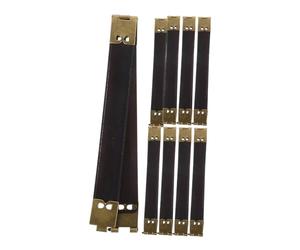 Anneome 10pcs Metal Handbag Flex Frame Hinges Easy to Install Lightweight DIY Purse Bag Accessories for Canvas and Leather Processes for Handbag Making