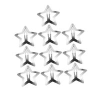 Anneome 10Pcs Metal Star Hair Clips Small Shiny Silver Star Shaped Barrettes for Women Firm Hold Hair Accessories for Party Birthday Wedding Mini for Stylish