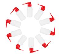 Anneome 10PCS Safety Squeeze Bottles for Eyelash Extensions with Narrow Mouth Scale Ergonomic Plastic Lab Wash Tools for Precise Watering and Cleaning
