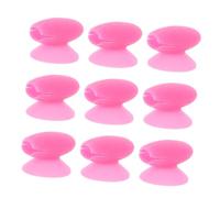 Anneome 10pcs Silicone Lip Mask Brush Covers Protective Makeup Brush Holders with Suction Cup Anti-lost Design Portable for Travel and Daily Use