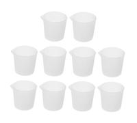 Anneome 10pcs Silicone Measuring Cups for Epoxy Resin Casting with Scale Marks Nonstick Reusable Silicone Pouring Cups for Precise DIY Art Jewelry Making Waxing and Craft Projects