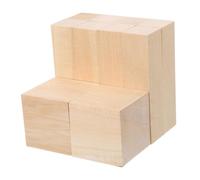 Anneome 10pcs Soft Basswood Blocks Unfinished Wooden Crafting Squares for Whittling and DIY Art Projects for Beginners and Skilled Woodworkers with Versatile Use