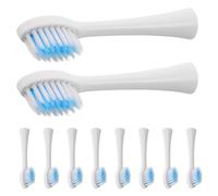 Anneome 10pcs Toothbrush Head Replacements Toothbrush Heads Tooth Brush Head Toothbrush Brush Part Soft Replacement Refill White