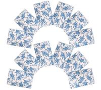 Anneome 10pcs Vintage Blue Floral Wrapping Paper DIY Packing Paper for Weddings Birthdays and Special Occasions Smooth Texture Fade Resistant Design Multi Use Crafting