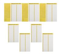 Anneome 10pcs Yellow Numbered Breaker Box Stickers, Self-Adhesive Circuit Breaker Panel Labels for Electrical Load Center, Removable Electric Panel Number Directory Labels for Electricians