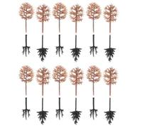 Anneome 116pcs Miniature Model Trees for DIY Crafts Sturdy Plastic Micro Landscape Scenery Decorations Mixed Scale Trees for Diorama Building Train Railway and Fairy Garden Scenes