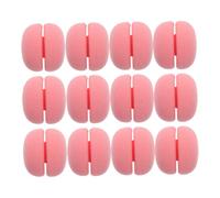 Anneome 12 Pcs Pink Sponge Hair Curling Balls Heatless Sleep Friendly Rollers for Women and Versatile Wave and Styling for Any Hair Type