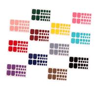 Anneome 12 Sheets Toe Nail Stickers DIY Full Nail Wraps Self-Adhesive Decals for Stylish and Easy at-Home Pedicure