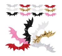 Anneome 120pcs Halloween Devil Bat Wings Hair Clips DIY Costume Accessories for Dolls Hats Backpack Decorations Unique Spooky Charm Craft Supplies