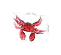 Anneome 12pcs Crab Fishing Lure Realistic Simulation Artificial Crab Bait for Freshwater Saltwater Fishing Tackle Imitation Baits