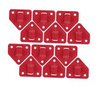 Anneome 12Pcs Fire Extinguisher Wall Mount Brackets Iron Fire Extinguisher Hooks Space-saving Triangular Hanging Holders for Secure
