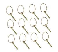 Anneome 12pcs Heavy Duty Lynch Pin for Farm Tractors Trailers Mowers Locking Hitch Clips for Secure Connection and Emergency Replacement