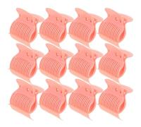 Anneome 12pcs Hot Roller Clips Hair Curler Securing Claw Clips Plastic Heat Insulation Clamps for Home and Professional Salons Sturdy and Time-saving Hair Styling Tool