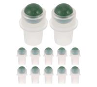 Anneome 12pcs Jade Stone Roller Bottle Replacement Parts for Essential Oil Bottles with No Oil Leakage Suitable for Aromatherapy and Travel Skincare Use