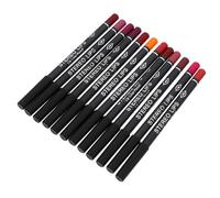 Anneome 12Pcs Matte Lip Liner Pencil Richly Pigmented Lipstick Accessory for Precise Lip Contouring and Wear Multi-use Eyebrows and Eyeliner