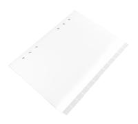 Anneome 12pcs Practical Six Holes Pp Index Dividers with Writeable Tabs, Beige Category Page Tab Indexing Cards for Research and Files, Simple Design Binder Dividers