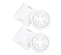 Anneome 12pcs Square Round Braiding Disks Beading Cord Plate Weaving Board Tools for DIY Thread Wire Bracelet Making Supplies Friendship Bracelet Supplies