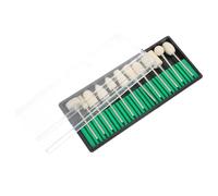 Anneome 12Pcs Wool Nail Drill Bits Polishing Heads Manicure Pedicure File Bit Set for Electric Nail Drills Home and Salon Use