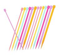 Anneome 14Pcs Plastic Single Pointed Knitting Needles Lightweight Hand Knitting Tools for Sweater Yarn Crafting Beginners and Experts