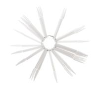 Anneome 150Pcs Fan-shaped Nail Color Display Tips with Ring Portable Nail Polish Practice Sticks for Gel Polish Art Design Salon Use