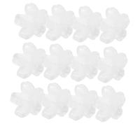 Anneome 150pcs Gradient Cherry Blossom Glass Flower Beads Clear Five-petal Spacer Caps for Jewelry Making DIY Bracelets Floral Craft Accessories