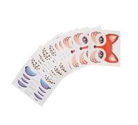 Anneome 15PCS Glitter Animal Face Stickers for PVC Cartoon Fox Giraffe Unicorn Decals Gentle Skin Friendly Design for Parties Birthdays Carnivals Easy Removal Craft Faces
