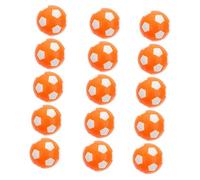 Anneome 15Pcs Tabletop Football Machine Balls Orange White Mini Soccer Game Accessories for Decoration Foosball Table Replacement Parts