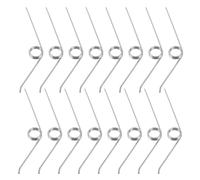 Anneome 16pcs Garbage Lid Springs, Trash Can Spare Parts with Metal Construction and Universal Compatibility, Secure Closure for Home DIY Repair