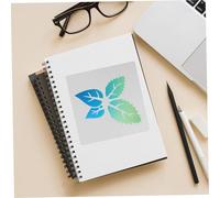 Anneome 16pcs Hand-Drawn Floral Stencils Set Reusable Pet Plastic Plant and Flower Templates for Painting Walls and Crafts Suitable for Adults DIY Art Projects