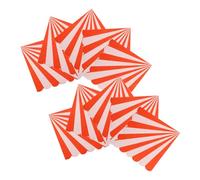 Anneome 16pcs Party Napkins Stripe Paper Serviettes Stylish Decorative Serviettes for Wedding Elegant Dessert Napkins Disposable Dinner Vibrant Orange
