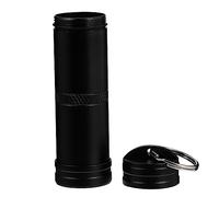 Anneome 1Pc Portable Aluminum Alloy Container for Outdoor Emergency Storage Keychain Holder for Pills Capsules and Items for Hiking Camping and Travel