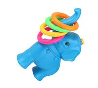 Anneome 1Set Blue Elephant Ring Toss Interactive Throwing Game for Safe Plastic Material Fun for Outdoor and Indoor Play Promotes Hand Eye Coordination and Color Cognition