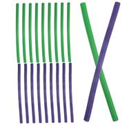 Anneome 2 Packs Heatless Foam Hair Curlers Flexible Rods for No Heat Curls Lightweight Soft Silk Outer Easy Home and Travel Use Random Colors Random Color