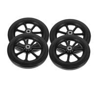 Anneome 2 Pairs Front Wheel Replacement for Wheelchair and Walker Anti-Slip Caster Rollers Smooth Turning Mobility Accessories for Elderly Shopping Cart