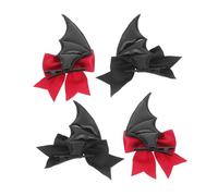 Anneome 2 Pairs Halloween Devil Wings Hair Clips Secure Non-slip Bat Wing Barrettes for Cosplay Party Stylish Spooky Hair Accessories for Women and Easy to Use Halloween Decorations